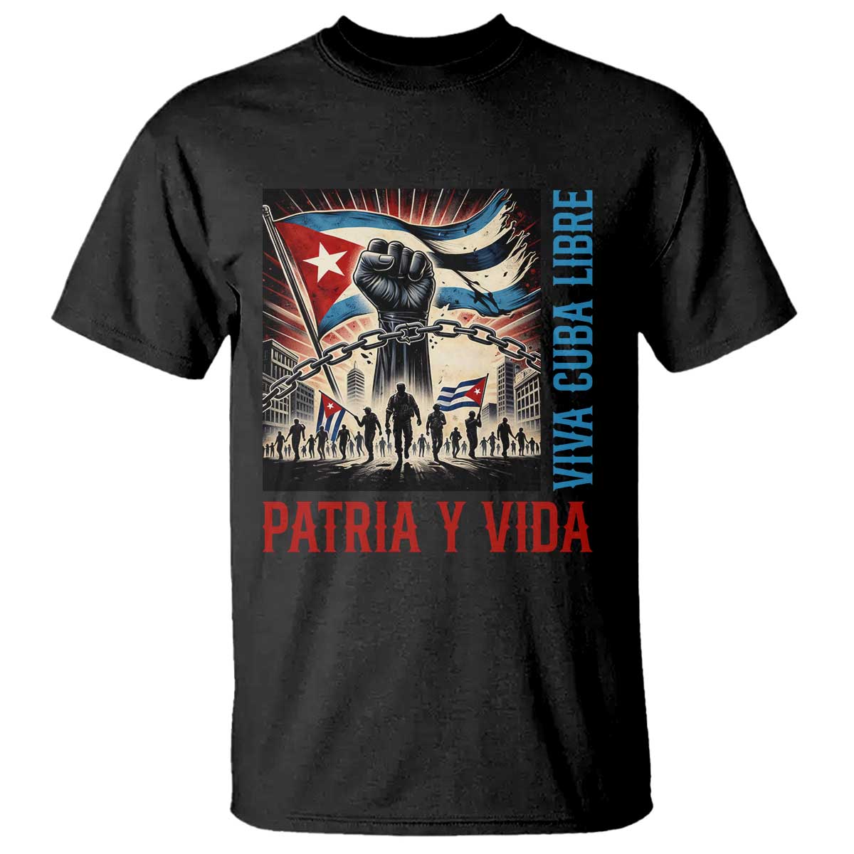 Cuban American Pride T Shirt Viva Cuba Libre Supporter TS12 Black Print Your Wear