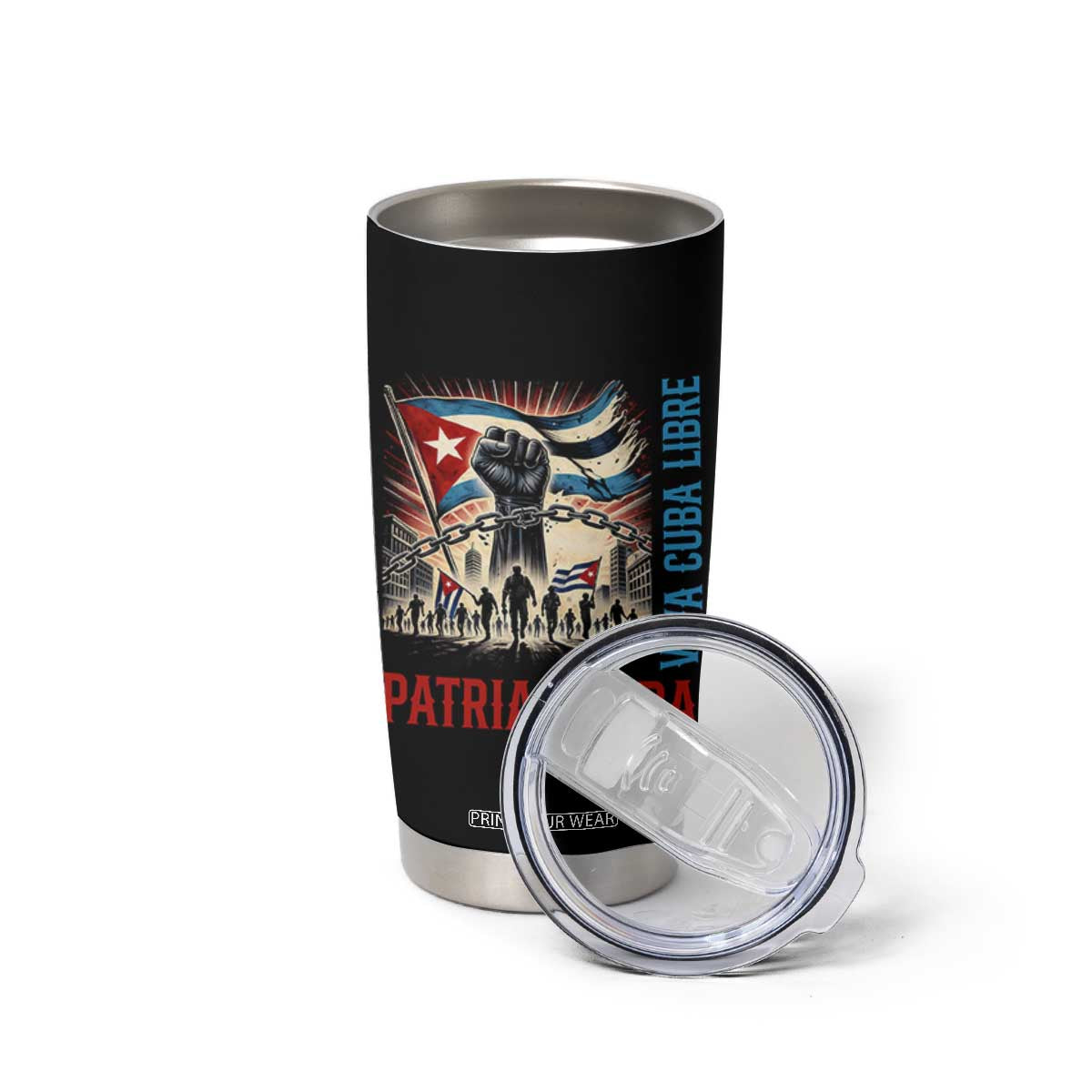 Cuban American Pride Tumbler Cup Viva Cuba Libre Supporter TS12 Print Your Wear