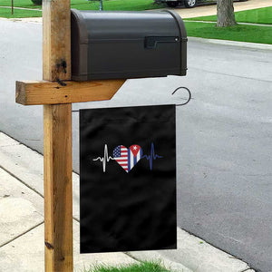 Heartbeat Cuba USA Garden Flag Cuban American Pride TS12 Print Your Wear