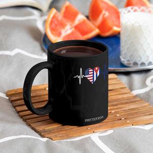 Heartbeat Cuba USA Coffee Mug Cuban American Pride TS12 Print Your Wear