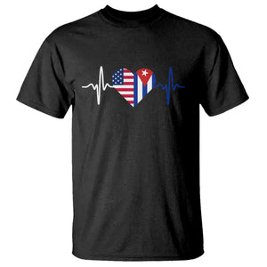 Heartbeat Cuba USA T Shirt Cuban American Pride TS12 Black Print Your Wear