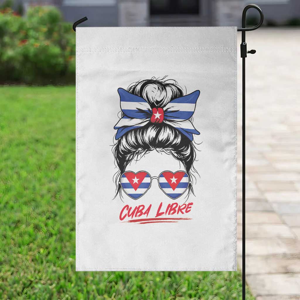 Cuba Libre Garden Flag Messy Bun Cuban Woman Sunglasses TS12 Print Your Wear