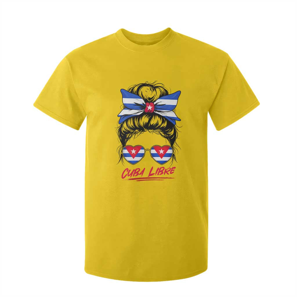Cuba Libre T Shirt For Kid Messy Bun Cuban Woman Sunglasses TS12 Daisy Print Your Wear