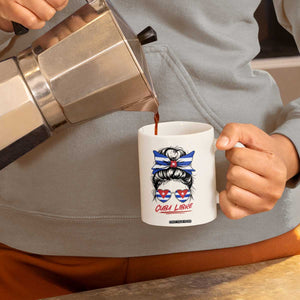 Cuba Libre Coffee Mug Messy Bun Cuban Woman Sunglasses TS12 Print Your Wear