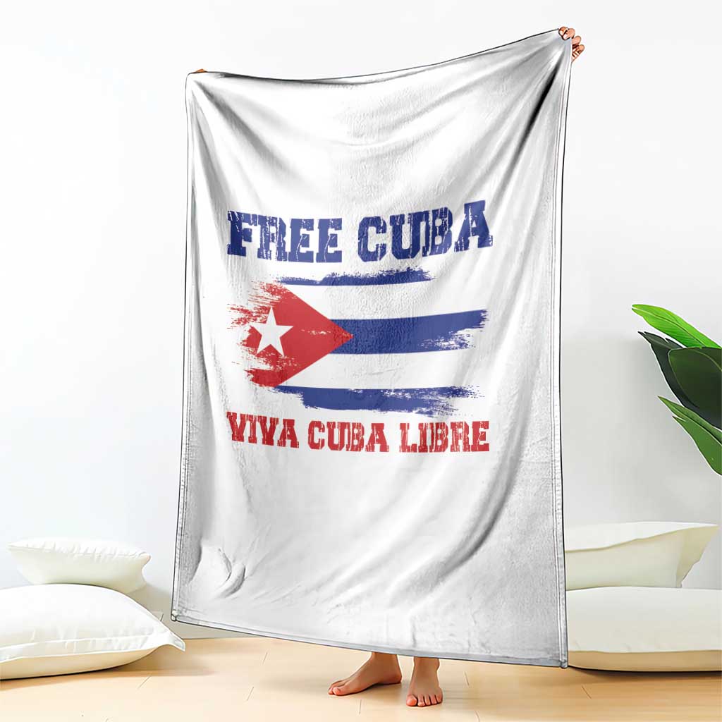 Cuban American Pride Throw Blanket Freedom For Cuba TS12 Print Your Wear