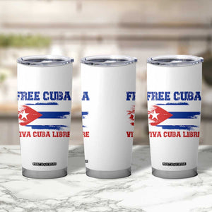 Cuban American Pride Tumbler Cup Freedom For Cuba TS12 Print Your Wear