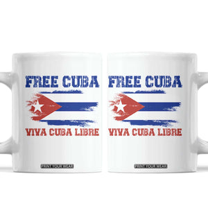 Cuban American Pride Coffee Mug Freedom For Cuba TS12 White Print Your Wear