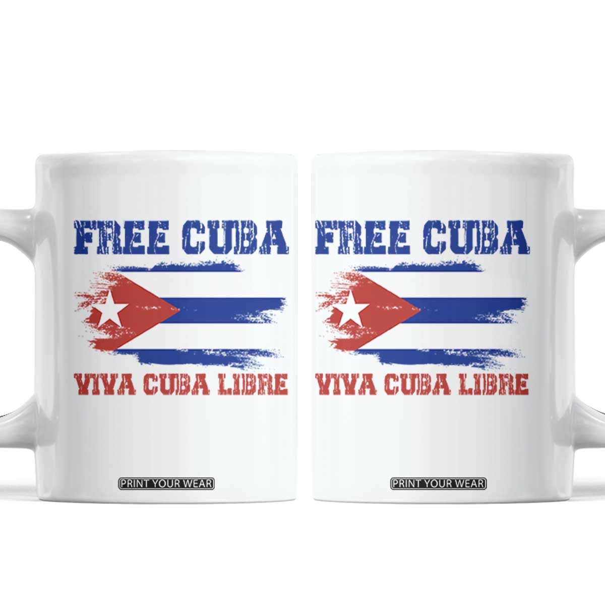 Cuban American Pride Coffee Mug Freedom For Cuba TS12 White Print Your Wear