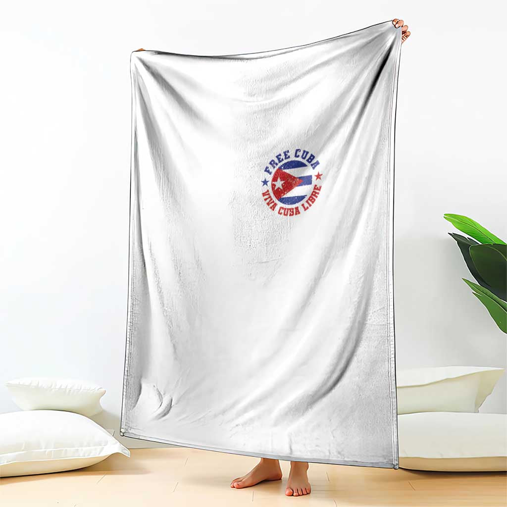 Free Cuba Viva Cuba Libre Throw Blanket SOS Cuba Energy Crisis TS12 Print Your Wear