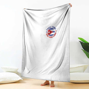 Free Cuba Viva Cuba Libre Throw Blanket SOS Cuba Energy Crisis TS12 Print Your Wear