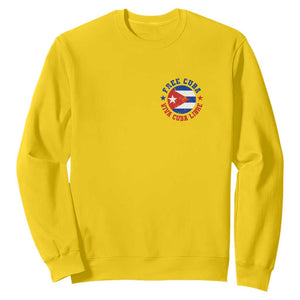 Free Cuba Viva Cuba Libre Sweatshirt SOS Cuba Energy Crisis TS12 Daisy Print Your Wear