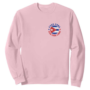 Free Cuba Viva Cuba Libre Sweatshirt SOS Cuba Energy Crisis TS12 Light Pink Print Your Wear