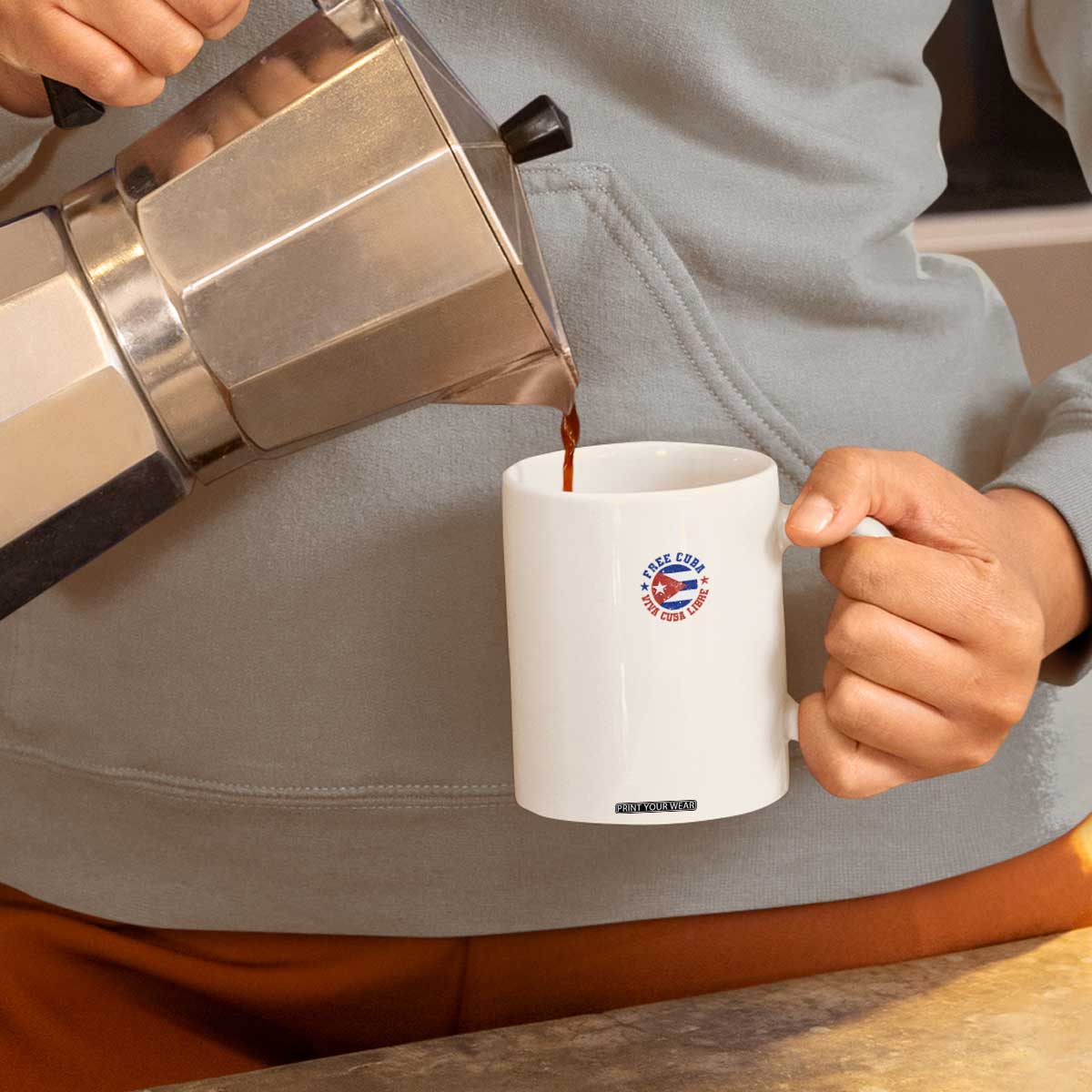 Free Cuba Viva Cuba Libre Coffee Mug SOS Cuba Energy Crisis TS12 Print Your Wear