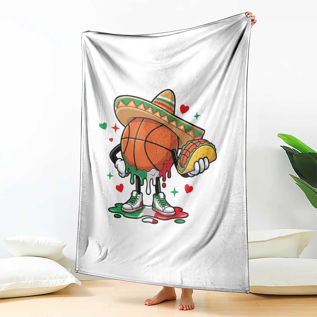 Funny Cinco De Mayo Basketball Throw Blanket Mexican Fiesta Party TS12 Print Your Wear