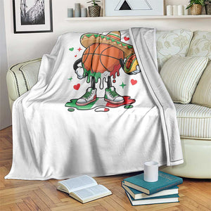 Funny Cinco De Mayo Basketball Throw Blanket Mexican Fiesta Party TS12 Print Your Wear