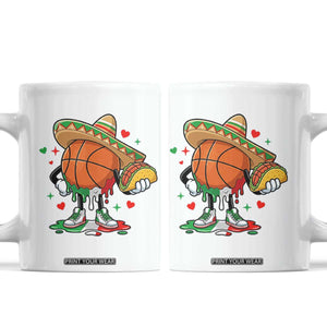 Funny Cinco De Mayo Basketball Coffee Mug Mexican Fiesta Party TS12 White Print Your Wear