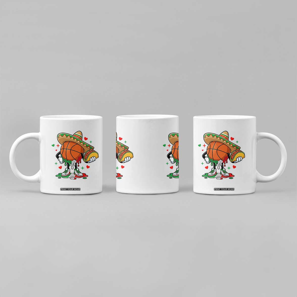 Funny Cinco De Mayo Basketball Coffee Mug Mexican Fiesta Party TS12 Print Your Wear