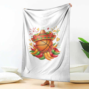 Funny Cinco De Mayo Basketball Throw Blanket Mexican Fiesta Hoops Party TS12 Print Your Wear
