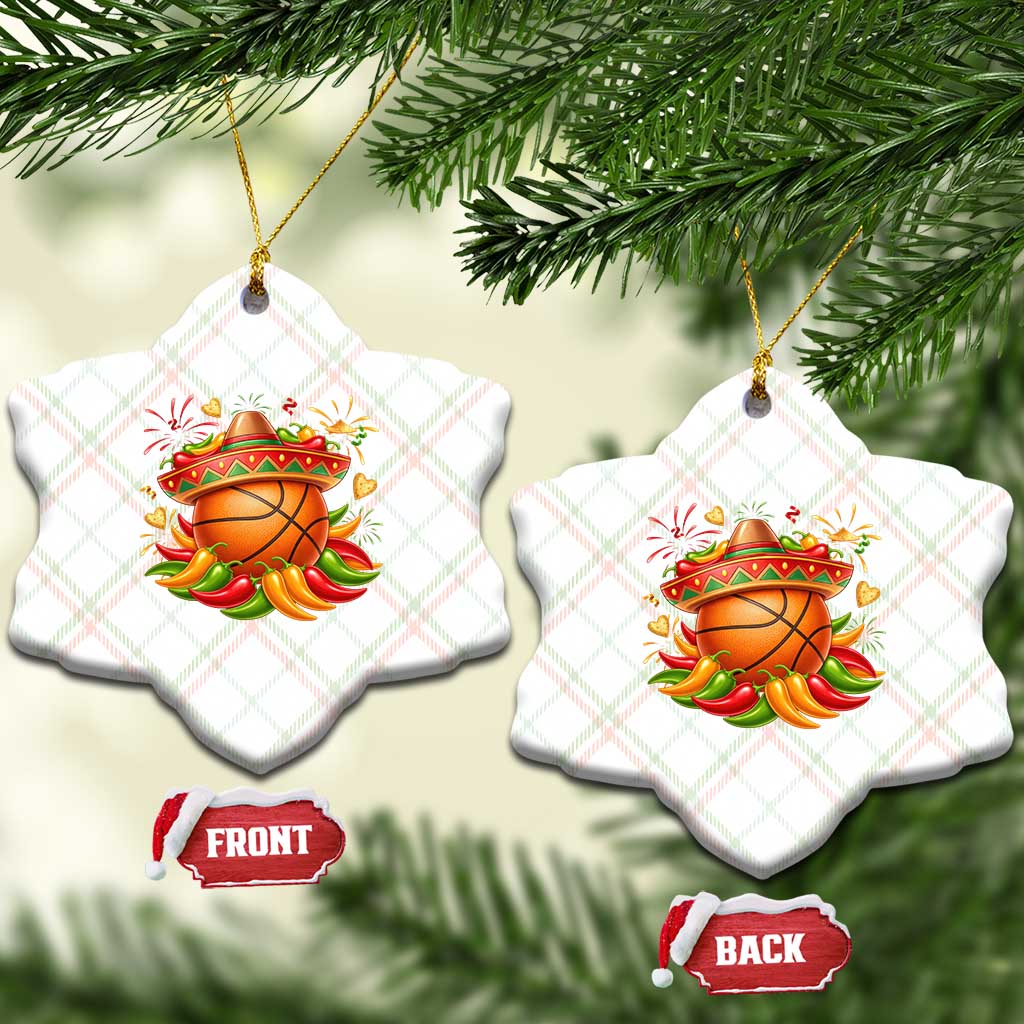 Funny Cinco De Mayo Basketball Ceramic Ornament Mexican Fiesta Hoops Party TS12 Print Your Wear