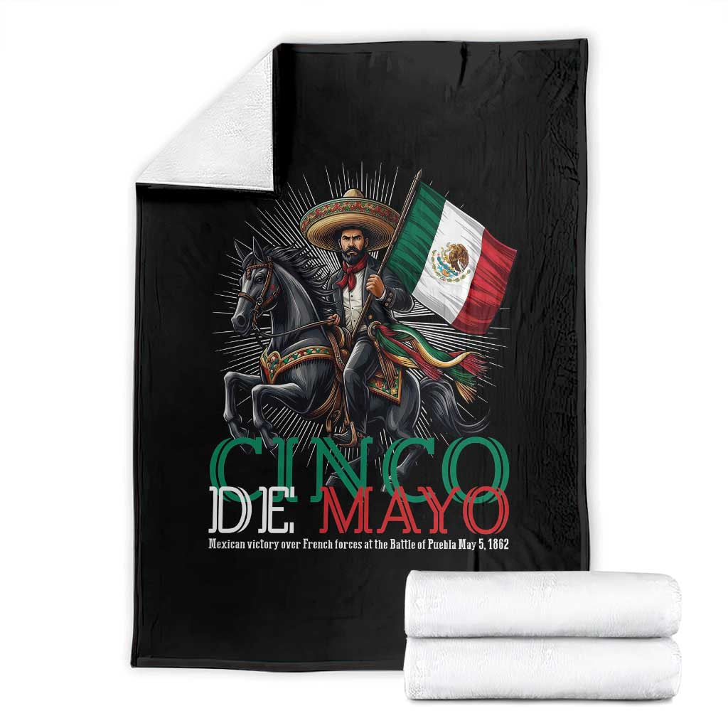 Cinco De Mayo Battle Of Puebla Throw Blanket Historical Mexican Heritage TS12 Black Print Your Wear