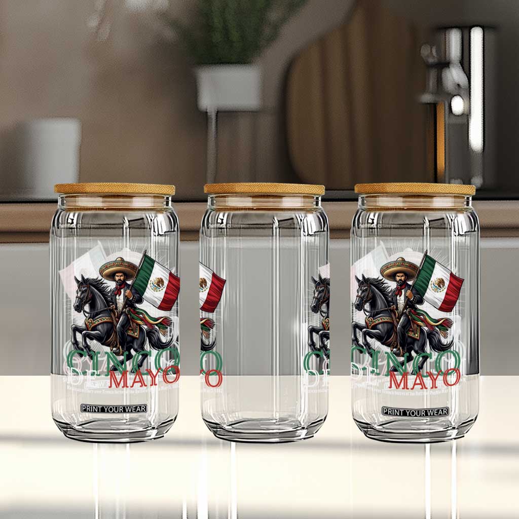 Cinco De Mayo Battle Of Puebla Glass Can Historical Mexican Heritage TS12 Print Your Wear
