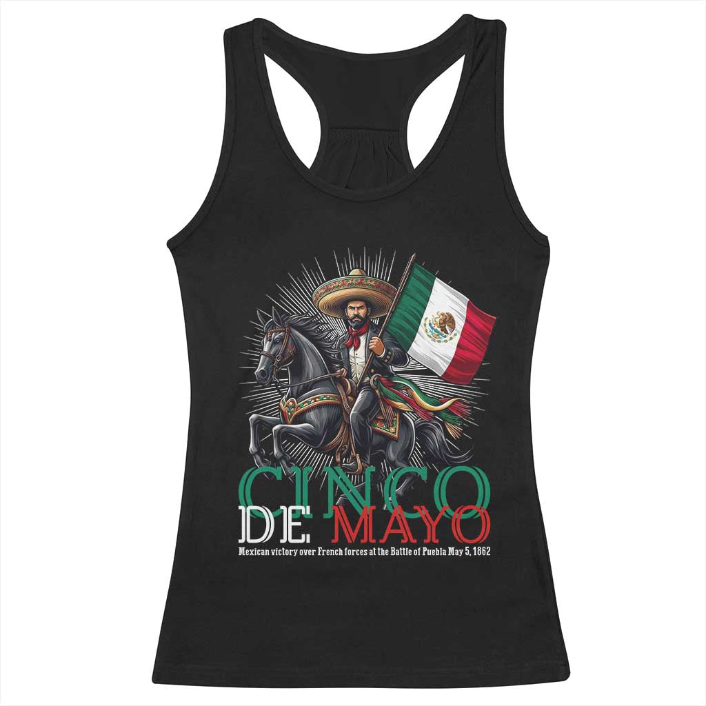 Cinco De Mayo Battle Of Puebla Racerback Tank Top Historical Mexican Heritage TS12 Black Print Your Wear