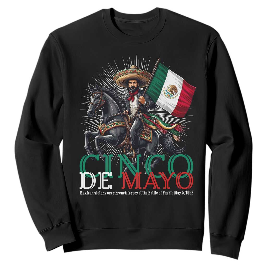 Cinco De Mayo Battle Of Puebla Sweatshirt Historical Mexican Heritage TS12 Black Print Your Wear