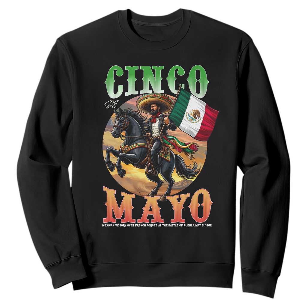 Cinco De Mayo Battle Of Puebla Sweatshirt Mexican Victory Heritage Pride TS12 Black Print Your Wear
