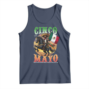 Cinco De Mayo Battle Of Puebla Tank Top Mexican Victory Heritage Pride TS12 Navy Print Your Wear