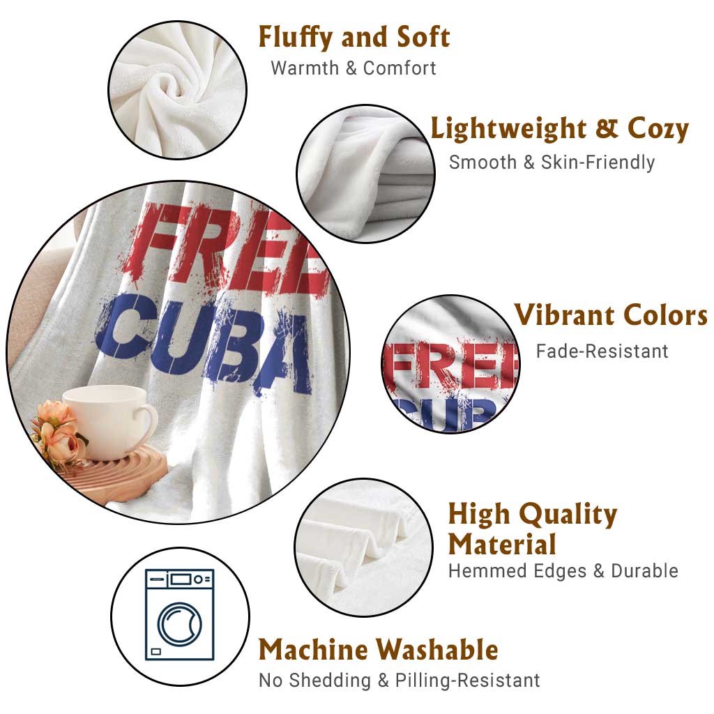 Free Cuba Throw Blanket Stand With Cuban People Gift TS12 Print Your Wear