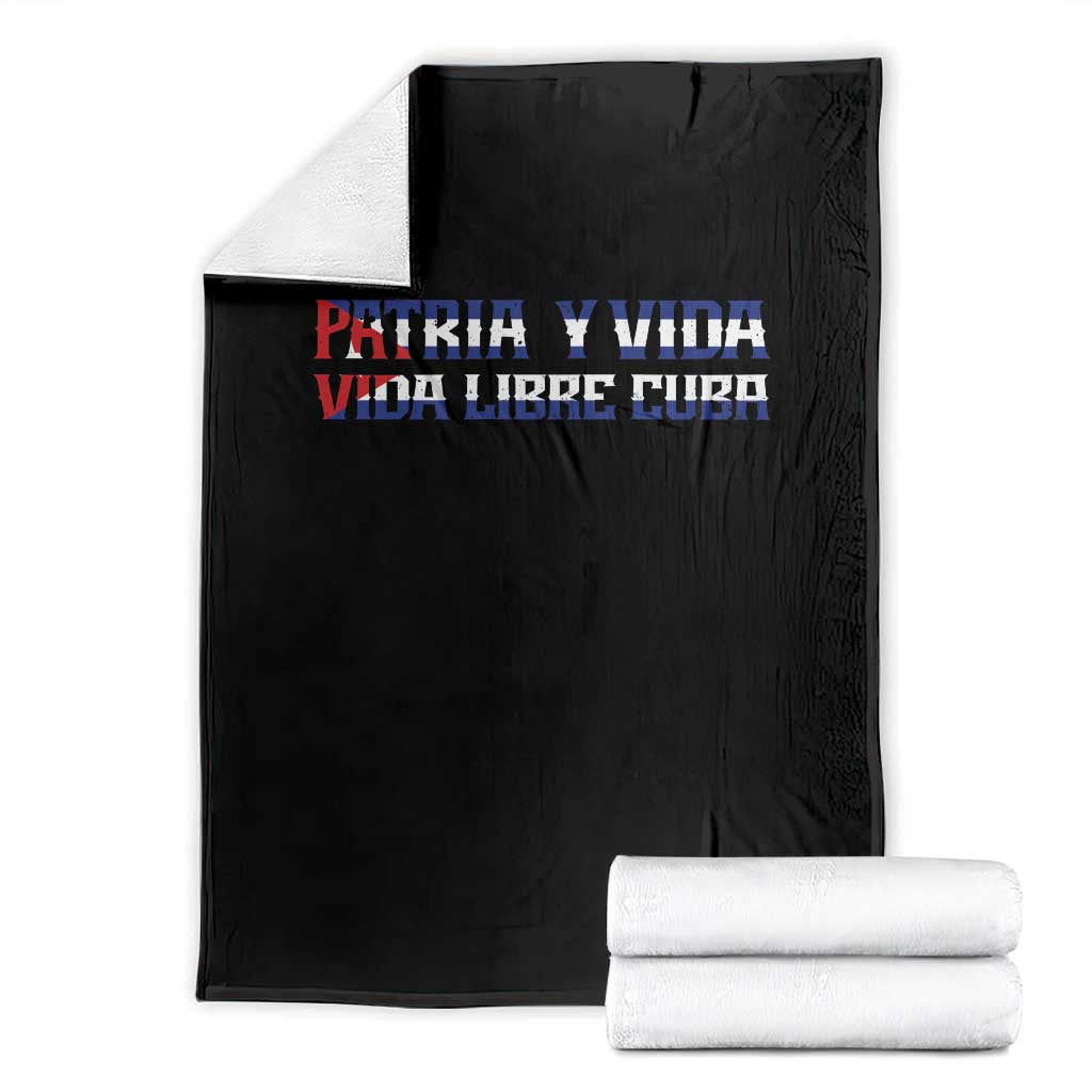 Viva Cuba Libre Throw Blanket Cuban Freedom Movement TS12 Black Print Your Wear
