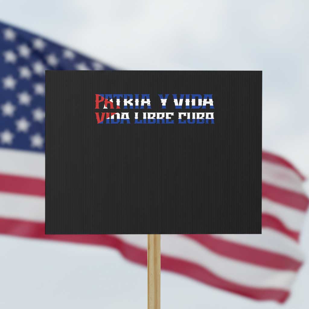 Viva Cuba Libre Protest Sign Cuban Freedom Movement TS12 Horizontal 18