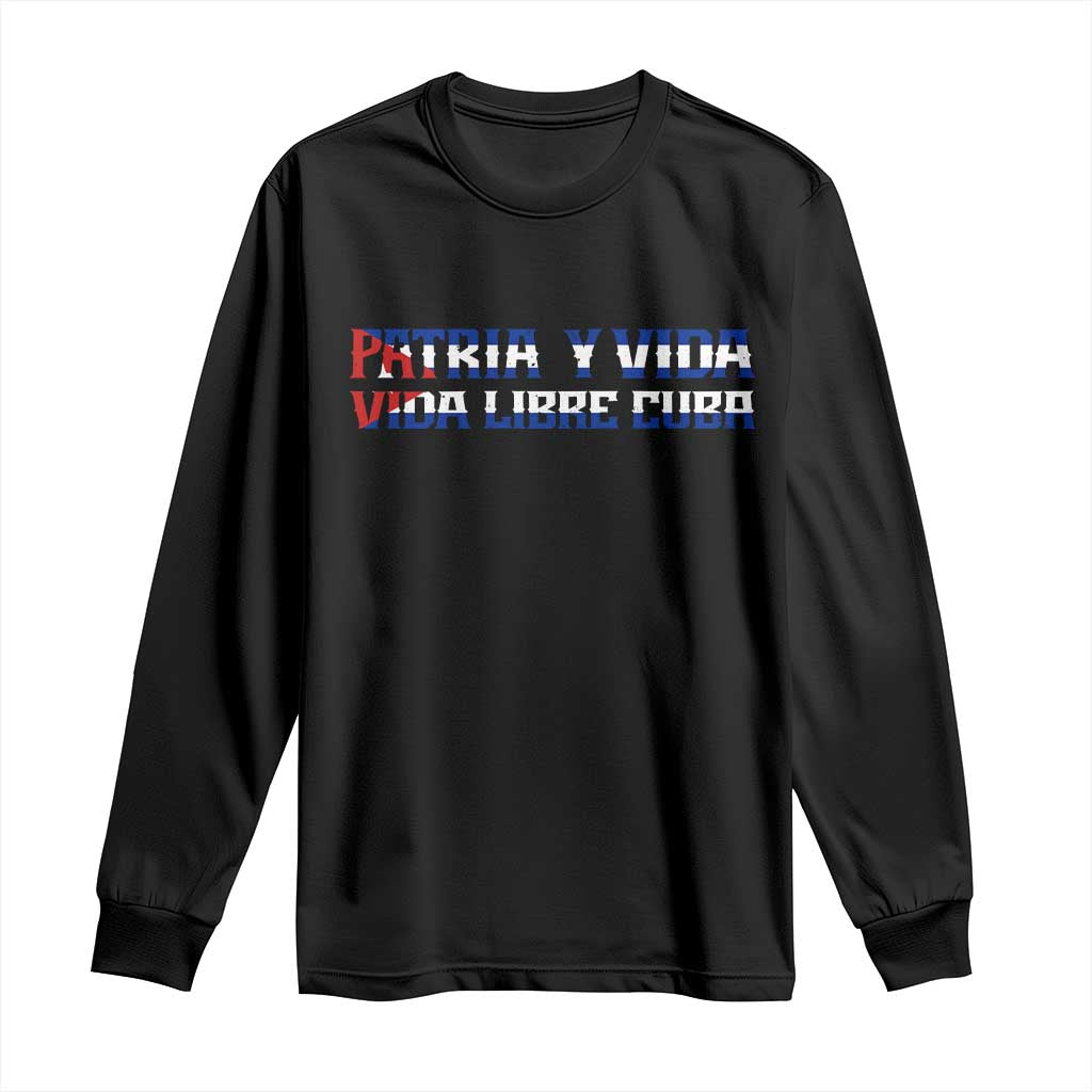 Viva Cuba Libre Long Sleeve Shirt Cuban Freedom Movement TS12 Black Print Your Wear