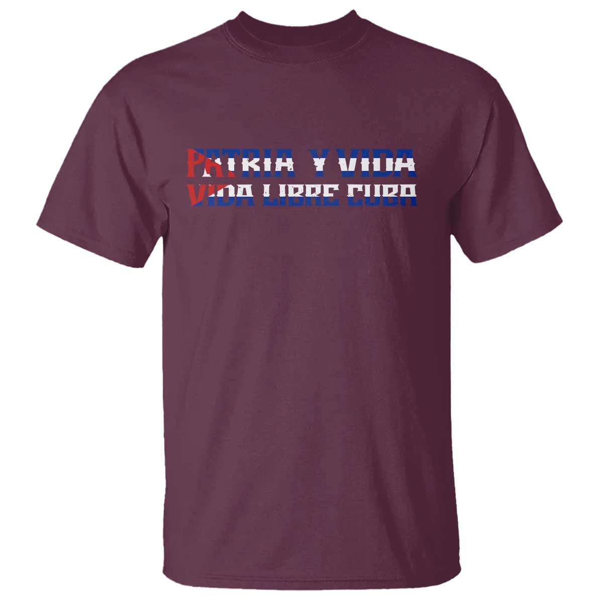 Viva Cuba Libre T Shirt Cuban Freedom Movement TS12 Maroon Print Your Wear