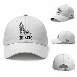 In May We Wear Black Baseball Cap Skin Cancer Support Gift For Her TS12 Baseball Cap Universal Fit White Print Your Wear