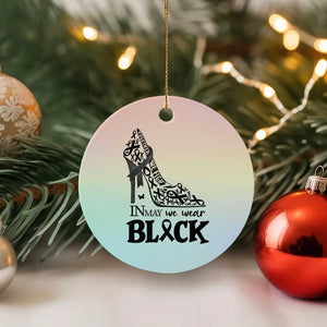 In May We Wear Black Ceramic Ornament Skin Cancer Support Gift For Her TS12 1pc Pastel Print Your Wear