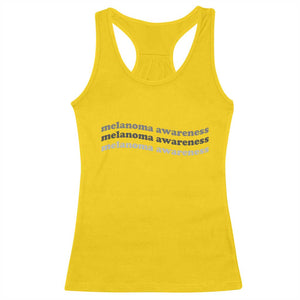 Melanoma Groovy Wavy Typography Racerback Tank Top Skin Cancer Warrior Gift TS12 Daisy Print Your Wear