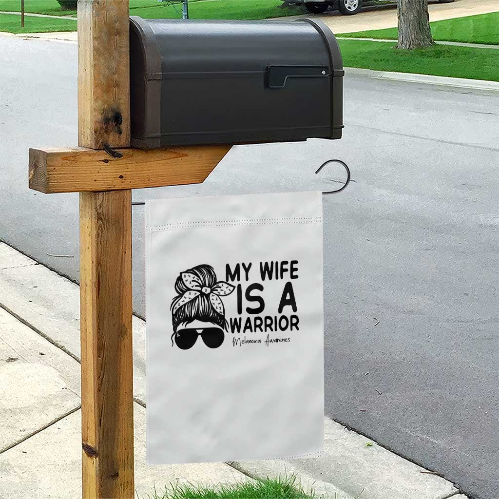 My Wife Is A Warrior Garden Flag Melanoma Awareness Husband Gift TS12 Print Your Wear