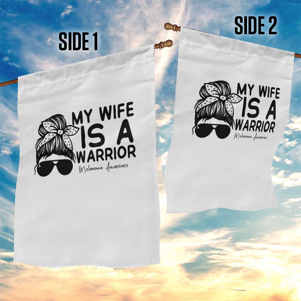 My Wife Is A Warrior Garden Flag Melanoma Awareness Husband Gift TS12 Print Your Wear