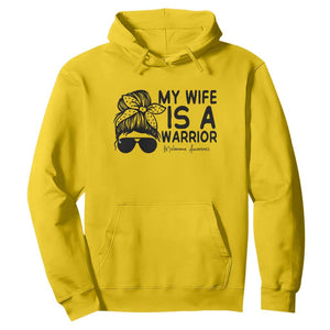 My Wife Is A Warrior Hoodie Melanoma Awareness Husband Gift TS12 Daisy Print Your Wear