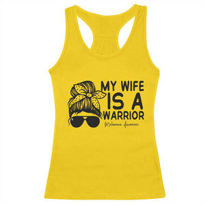 My Wife Is A Warrior Racerback Tank Top Melanoma Awareness Husband Gift TS12 Daisy Print Your Wear