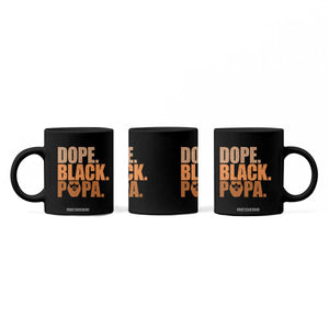Dope Black Papa Coffee Mug Proud African American Fathers Day Gift TS12 Print Your Wear