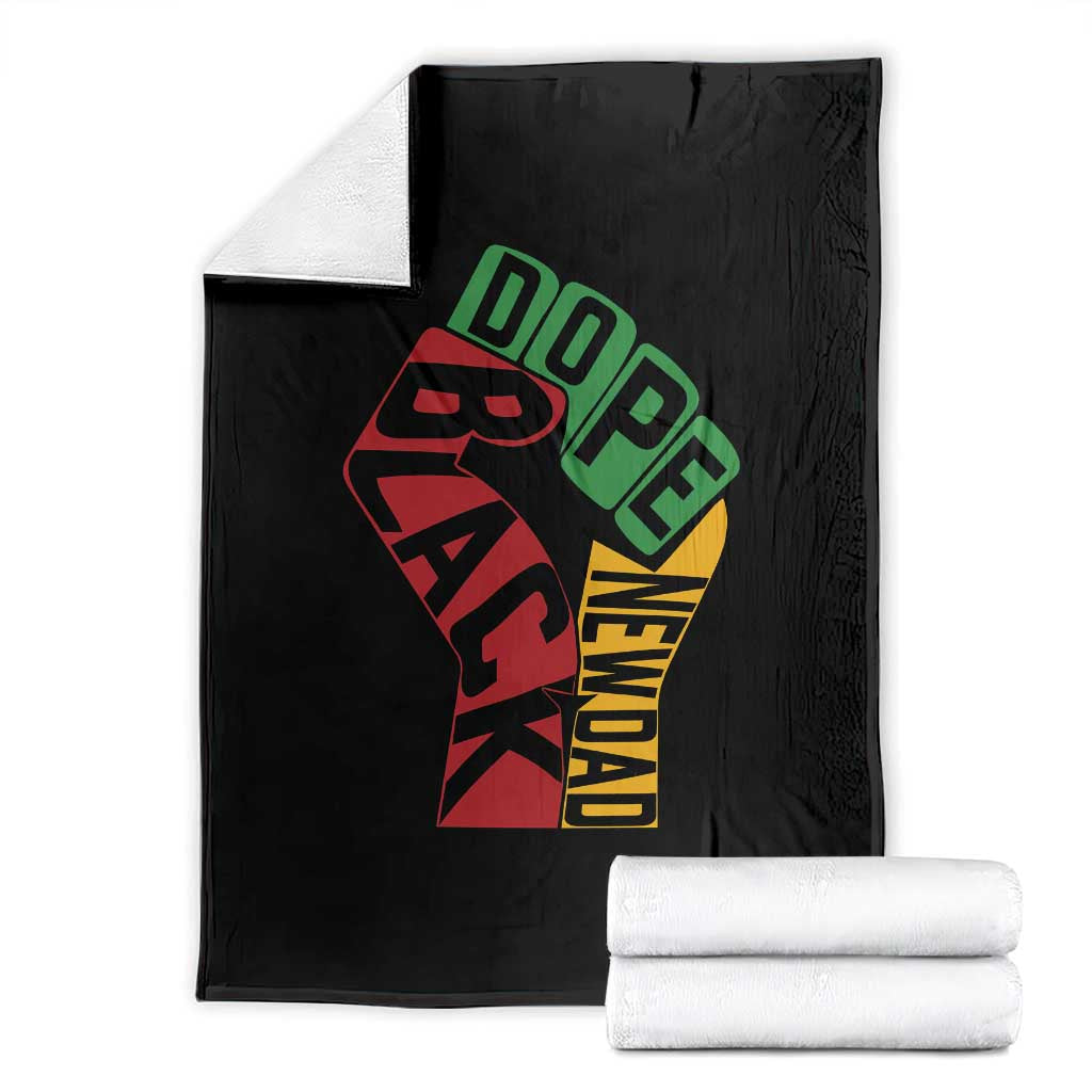 First Fathers Day Black Dad Throw Blanket New Dad Gift TS12 Black Print Your Wear