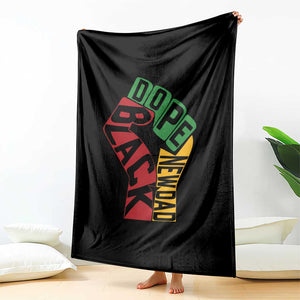First Fathers Day Black Dad Throw Blanket New Dad Gift TS12 Print Your Wear