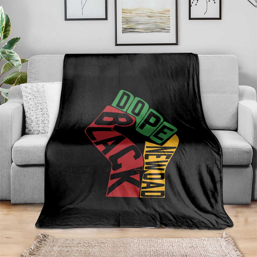 First Fathers Day Black Dad Throw Blanket New Dad Gift TS12 Print Your Wear