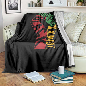 First Fathers Day Black Dad Throw Blanket New Dad Gift TS12 Print Your Wear