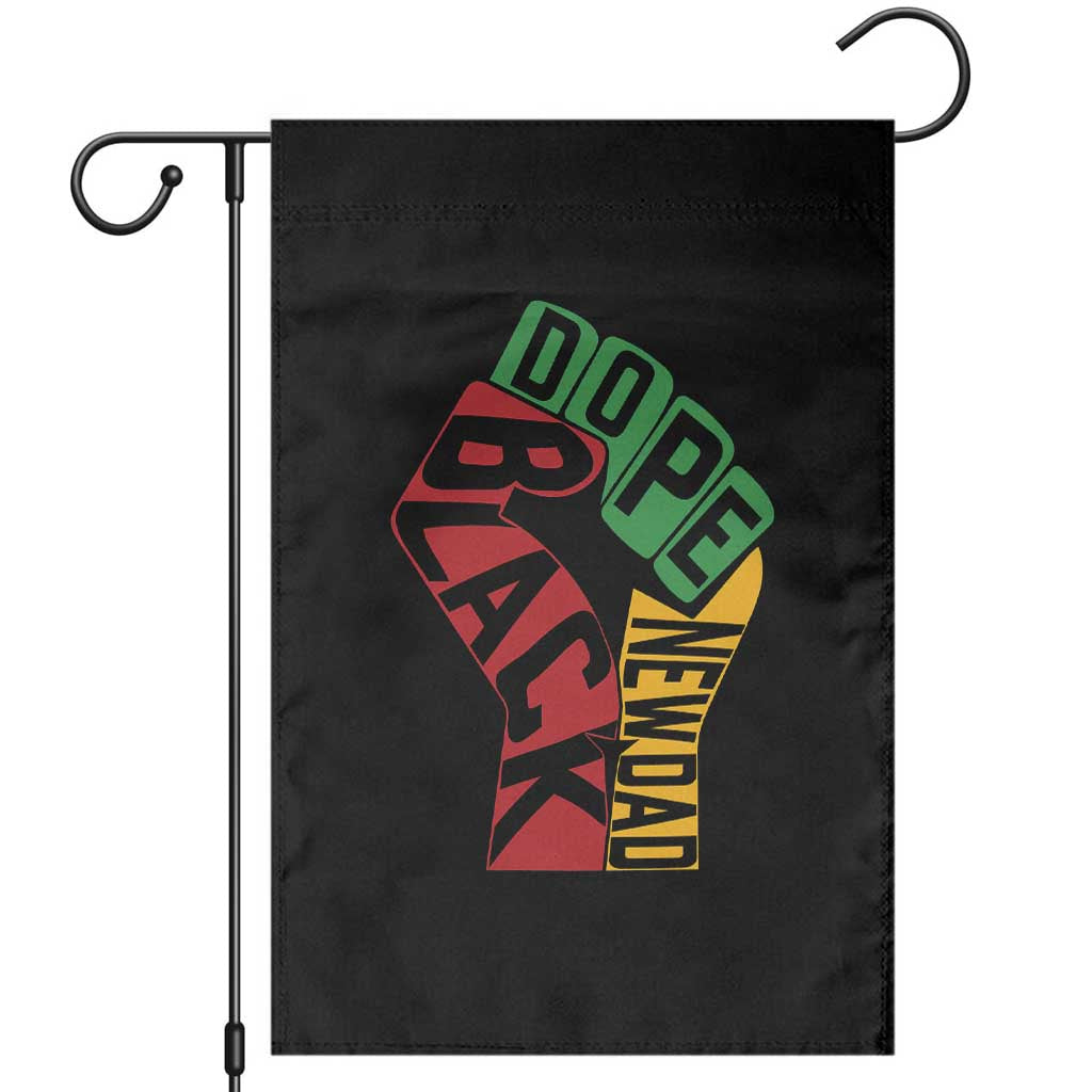 First Fathers Day Black Dad Garden Flag New Dad Gift TS12 Black Print Your Wear