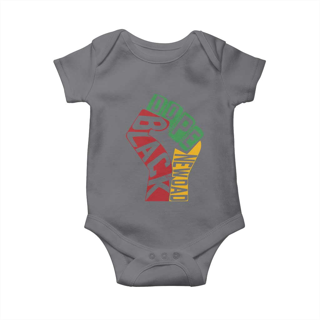 First Fathers Day Black Dad Baby Onesie New Dad Gift TS12 Charcoal Print Your Wear