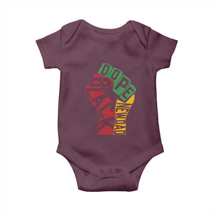 First Fathers Day Black Dad Baby Onesie New Dad Gift TS12 Maroon Print Your Wear