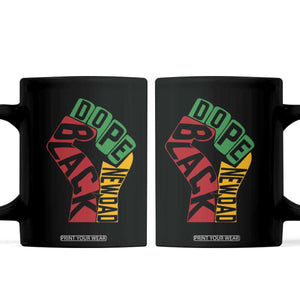First Fathers Day Black Dad Coffee Mug New Dad Gift TS12 Black Print Your Wear